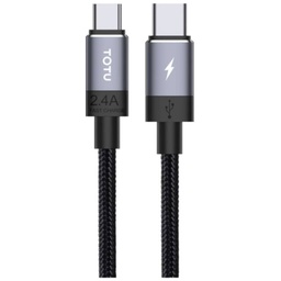 [C_CAUSC-369395] Cable MM USB 2TypeC,  1.2m Noir (Totu BT-016)