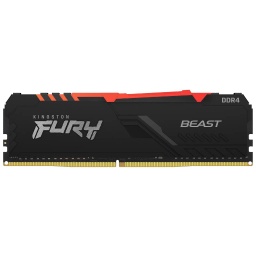 [I_MEKGT-319378] Mémoire DIMM DDR4 3200MHz Kingston, 16Gb FURY Beast RGB Noir (KF432C16BBA/16)