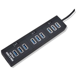 [P_HBMCL-757595] Hub USB 3.0 MCL Samar, 10x USB 3.0 Noir (USB3-M110/N)