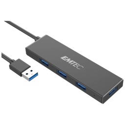 [P_HLEMT-164223] Hub USB 3.0 EMTEC T620A, 4x USB 3.0 Noir (ECHUBT620A)