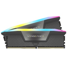 [I_MECOR-600213] Mémoire DIMM DDR5 5600MHz Corsair Vengeance RGB Noir , 32Gb (2x 16Gb)  (CMH32GX5M2B5600C40K)
