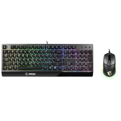 [P_SCMSI-648022] Pack Clavier/Souris Filaire USB 2.0 MSI Vigor GK30 Combo, Noir/LED _ S11-04FR601-CLA