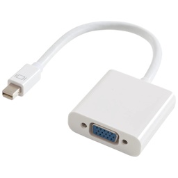 [C_ADDPP-051071] Cable Adaptateur MF Mini DisplayPort vers 1x VGA,  0.1m Blanc (MF-MDP.VGA-0001WT)