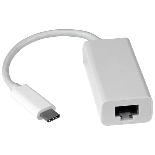 [C_ADUSC-051453] Cable Adaptateur USB 3TypeC vers 1x RJ45 MF, 0.10/0.20 m Blanc _ ADMF-USC.R45-0001WH
