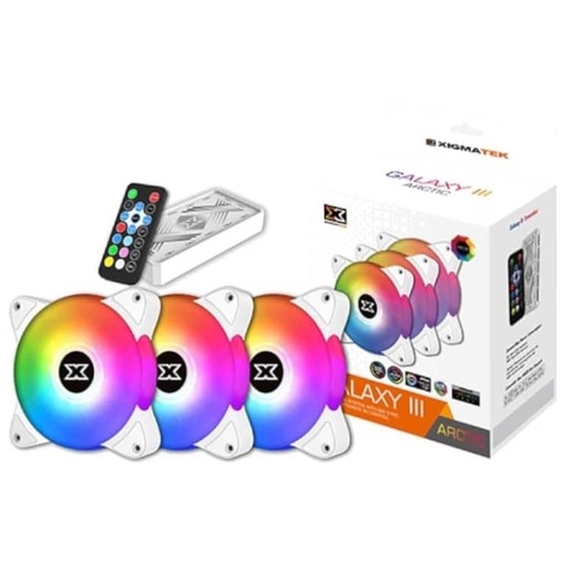 [I_FRXIG-746461] Kit 3x Ventilateurs pour Boitier 120mm Xigmatek Galaxy III Essential, BX120 Blanc _ EN46461
