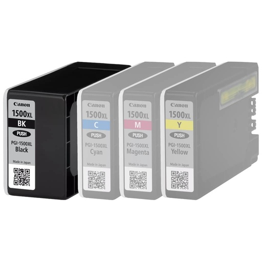 [A_ISCAN-003772] Cartouche d'encre Canon PGI-1500XL BK, Noir (9182B001)