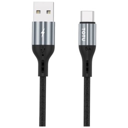 [C_ADUS2-369456] Cable Adaptateur MM USB 2.0 vers 1x USB 2TypeC,  2.0m Gris (Totu BT-015)