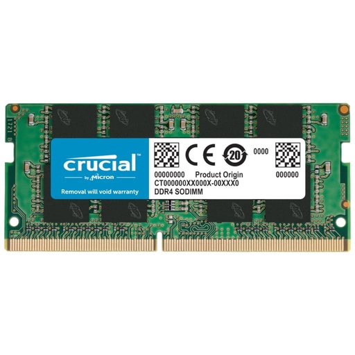 [I_MECRU-903600] Mémoire SO-DIMM DDR4 3200MHz Crucial, 16Gb _ CT16G4SFRA32A