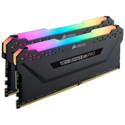 [I_MECOR-613251] Mémoire DIMM DDR4 3200MHz Corsair, 32Gb (2x 16Gb) Vengeance RGB PRO Noir _ CMW32GX4M2E3200C16