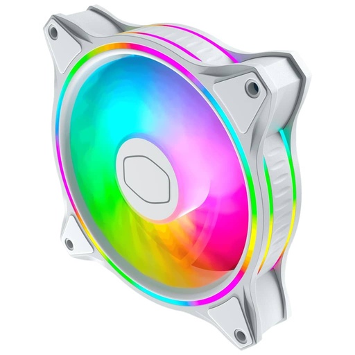 [I_FRCOM-104842] Ventilateur pour Boitier 120mm Cooler Master MasterFan MF120, Halo Blanc _ MFL-B2DW-18NPA-R1