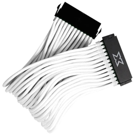 [C_RAATX-747390] Rallonge ATX (20+4pins) MF, 0.30 m Blanc Xigmatek iCable _ EN47390