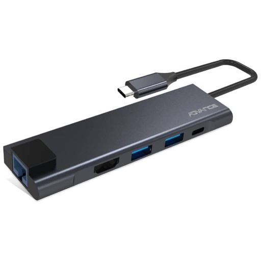 [P_HLADV-441491] Hub USB 3TypeC Advance 4 EN 1 XPAND SMART USB-C, RJ45/HDMI/USB 3.0/USB 3TypeC, Noir _ HUB-CHU45
