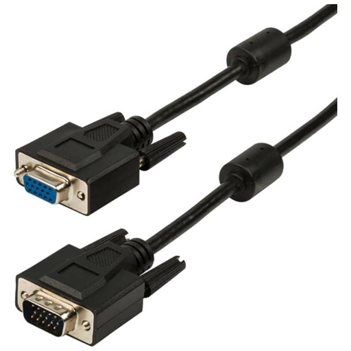 [C_RAVGA-051125] Rallonge VGA MF, 5.00m Noir _ RAMF-VGA-0050BK