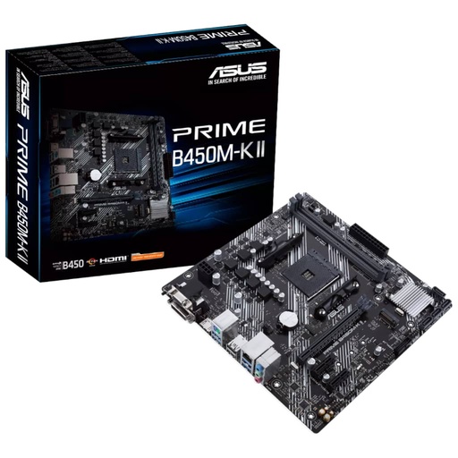 [I_CMASU-932387] Carte mère AMD AM4 B450 Micro ATX Asus PRIME B450M-K II _ 90MB1600-M0EAY0