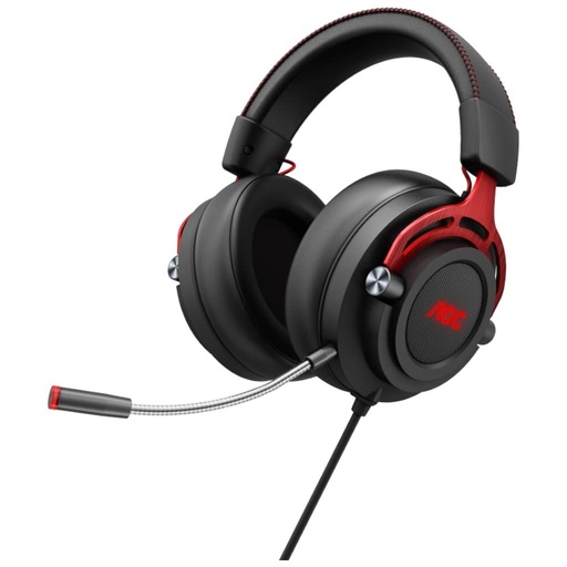 [P_AUAOC-638975] Casque-Micro Filaire USB 2.0 AOC GH300 Noir/Rouge