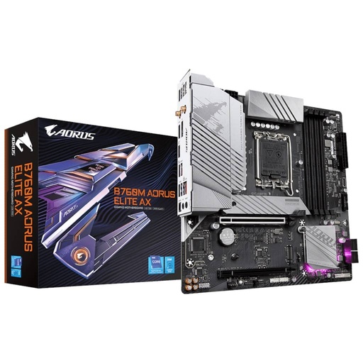 [I_CMGIG-851309] Carte mère Intel 1700 B760 Micro ATX Gigabyte B760M AORUS ELITE AX