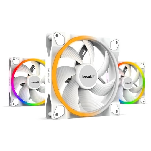 [I_FRBEQ-190258] Kit 3x Ventilateurs pour Boitier 140mm Be Quiet Light Wings PWM, Blanc ARGB _ BL102