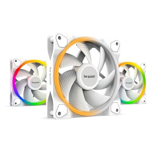 [I_FRBEQ-190241] Kit 3x Ventilateurs pour Boitier 120mm Be Quiet Light Wings PWM, Blanc ARGB _ BL100