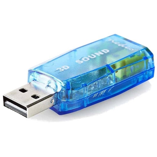[I_CSNED-266319] Carte son Externe Nedis 5.1, USB 2.0 _ USCR10051BU