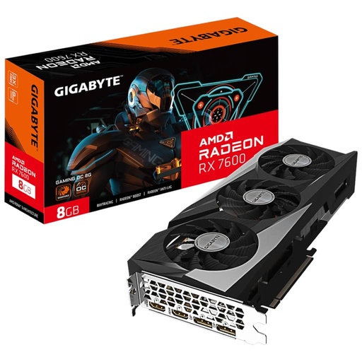 [I_CGGIG-313425] Carte graphique Radeon RX7600 Gigabyte Radeon RX 7600 GAMING OC 8G _ GV-R76GAMING OC-8GD
