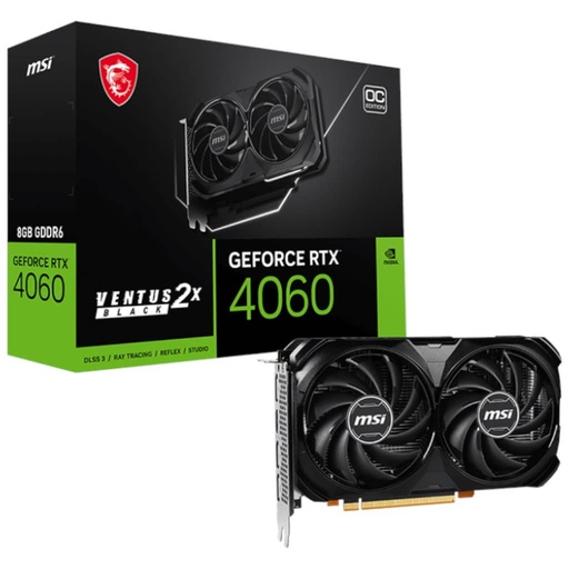 [I_CGMSI-115421] Carte graphique GeForce RTX4060 MSI RTX 4060 VENTUS 2X BLACK 8G OC _ 912-V516-004