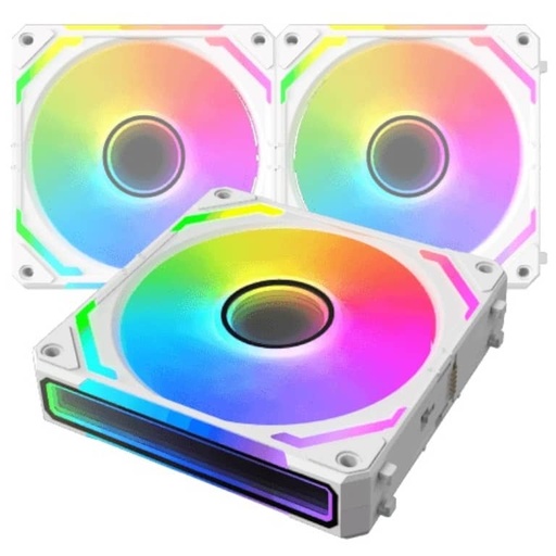 [I_FRXIG-540856] Kit 3x Ventilateurs pour Boitier 120mm Xigmatek Starlink Ultra Arctic, Blanc _ EN40856