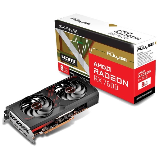 [I_CGSAP-293618] Carte graphique Radeon RX7600 Sapphire PULSE RX 7600 8GB _ 11324-01-20G