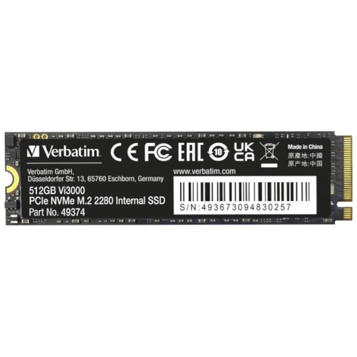 [I_DDVBT-493747] Disque SSD M.2 PCIe3 Verbatim Vi3000, 512Go _ 49374