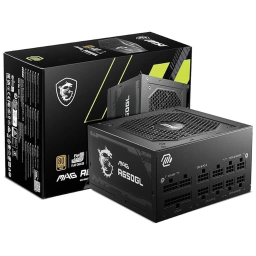 [I_ALMSI-084277] Alimentation ATX MSI MAG A650GL, 650W Modulaire 80PLUS Gold _ 306-7ZP8C11-CE0
