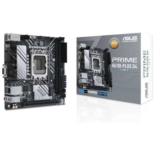 [I_CMASU-755753] Carte mère Intel 1700 H610 Mini ITX Asus PRIME H610I-PLUS D4-CSM _ 90MB1B20-M0EAYC