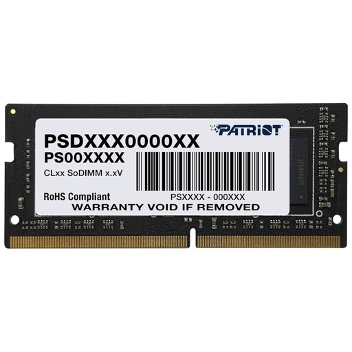 [I_MEPAT-027196] Mémoire SO-DIMM DDR4 3200MHz Patriot, 8Gb Signature _ PSD48G320081S