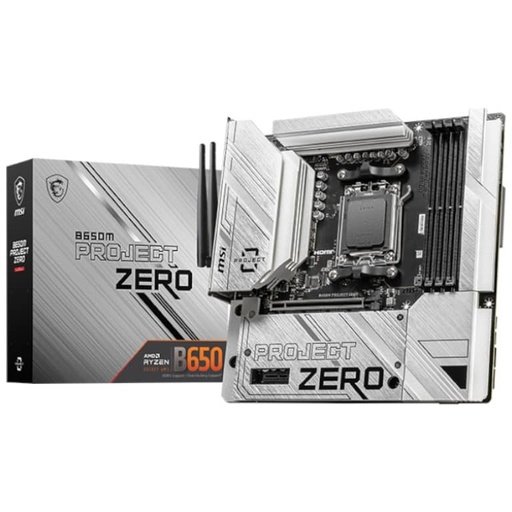 [I_CMMSI-126649] Carte mère AMD AM5 B650 Micro ATX MSI B650M PROJECT ZERO _ 911-7E09-003