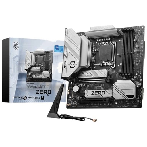 [I_CMMSI-143660] Carte mère Intel 1700 B760 Micro ATX MSI _ B760M PROJECT ZERO _ 911-7E14-001