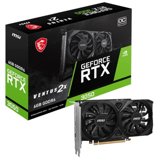 [I_CGMSI-176811] Carte graphique GeForce RTX3050 MSI RTX 3050 VENTUS 2X 6G OC _ 912-V812-015