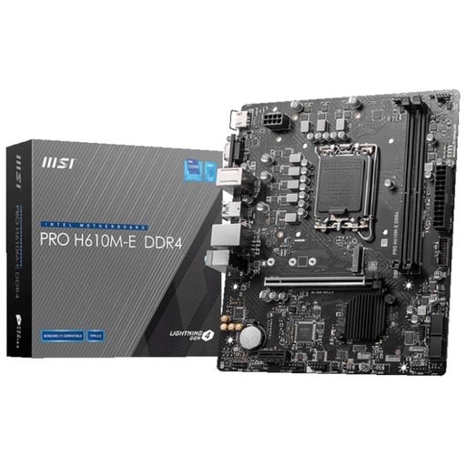 [I_CMMSI-002660] Carte mère Intel 1700 H610 Micro ATX MSI PRO H610M-E DDR4 _ 911-7D48-007
