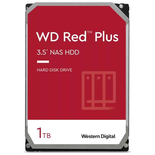 [I_DDWED-799650] Disque HDD 3.5" SATA Western Digital Red Plus NAS, 1To (WD10EFRX)