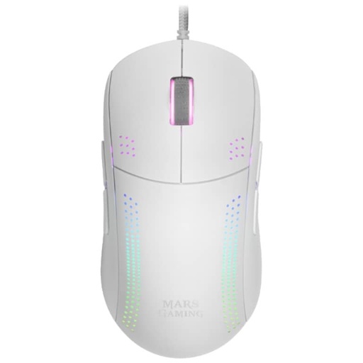 [P_SCMAG-470211] Souris Filaire USB 2.0 Mars Gaming MMPRO, Blanc/LED _ MMPROW
