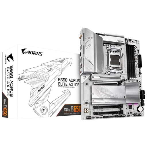 [I_CMGIG-859374] Carte mère AMD AM5 B650 ATX Gigabyte _ B650 AORUS ELITE AX ICE _ B650 A ELITE AX ICE