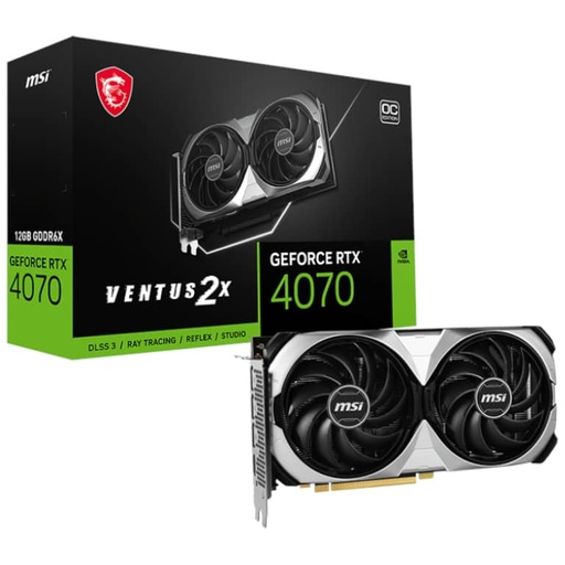[I_CGMSI-132275] Carte graphique GeForce RTX4070 MSI RTX 4070 VENTUS 2X 12G OC _ 912-V513-432