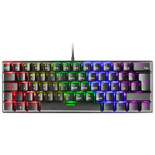 [P_SCMAG-100973] Clavier Filaire USB 2.0 Mars Gaming MK60 Brown, Noir/LED _ MK60BRFR