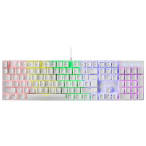 [P_SCMAG-608753] Clavier Filaire USB 2.0 Mars Gaming MK422 Blue, Blanc/LED _ MK422WBFR