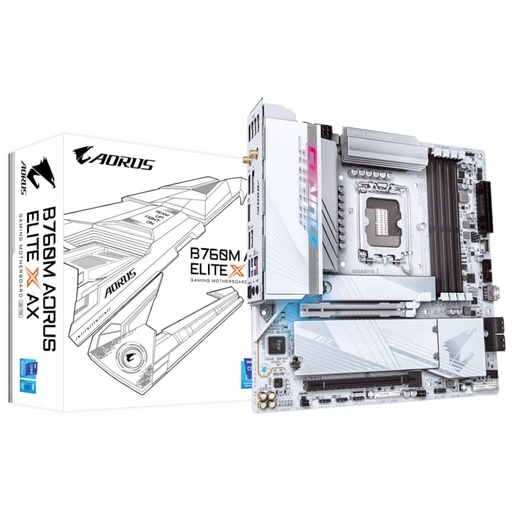 [I_CMGIG-859329] Carte mère Intel 1700 B760 Micro ATX Gigabyte B760M AORUS ELITE X AX