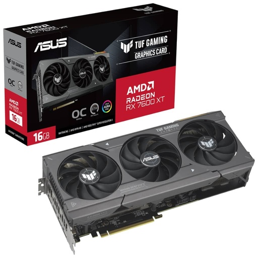 [I_CGASU-452295] Carte graphique Radeon RX7600 Asus TUF Gaming Radeon RX 7600 XT OC Edition 16Go _ 90YV0K20-M0NA00
