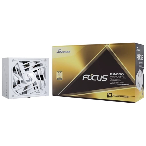 [I_ALSES-878230] Alimentation ATX3.0 Seasonic FOCUS GX WHITE ATX 3.0, 850W Modulaire 80PLUS Gold _ SSR-850FX