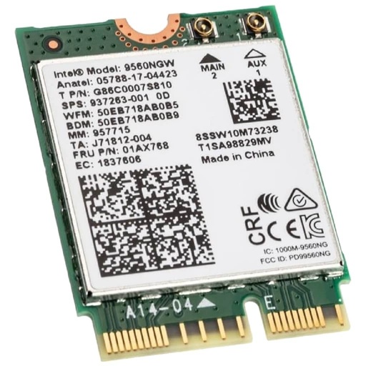 [R_CRINT-851927] Carte réseau EKey M.2 Bluetooth 5.1/WiFi ac Intel _ 9560NGW