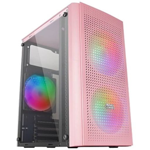[I_BOMAG-471676] Boitier PC Micro ATX Mars Gaming MC300, Rose _ MC300P