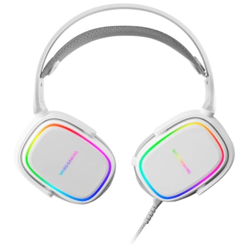 [P_AUMAG-755527] Casque-Micro Filaire USB 2.0 Mars Gaming MHAX, Blanc _ MHAXW