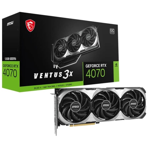 [I_CGMSI-262026] Carte graphique GeForce RTX4070 MSI RTX 4070 VENTUS 3X E1 12G OC _ 912-V512-032