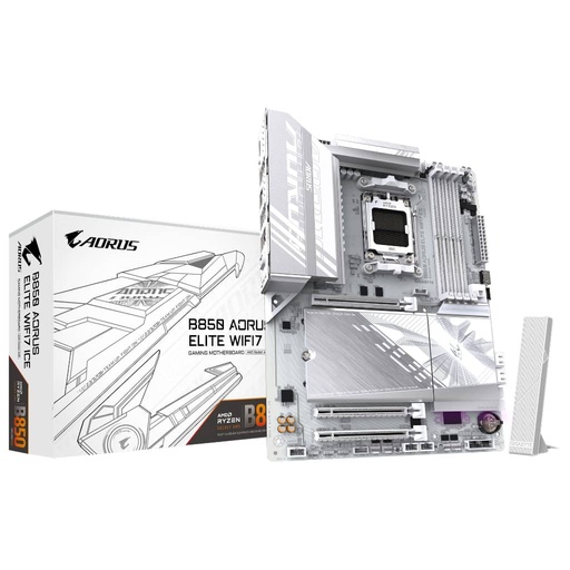 [I_CMGIG-866099] Carte mère AMD AM5 B850 ATX Gigabyte B850 AORUS ELITE WIFI7 ICE _ B850 A ELITE WF7 ICE