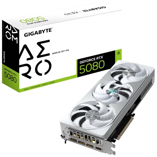 [I_CGGIG-355555] Carte graphique GeForce RTX5080 Gigabyte RTX 5080 AERO OC SFF 16G _ GV-N5080AERO OC-16GD